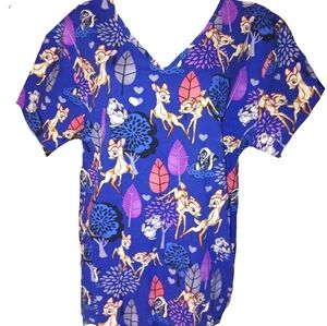 Bambi, Thumper, & Flower Scrub Top By Disney